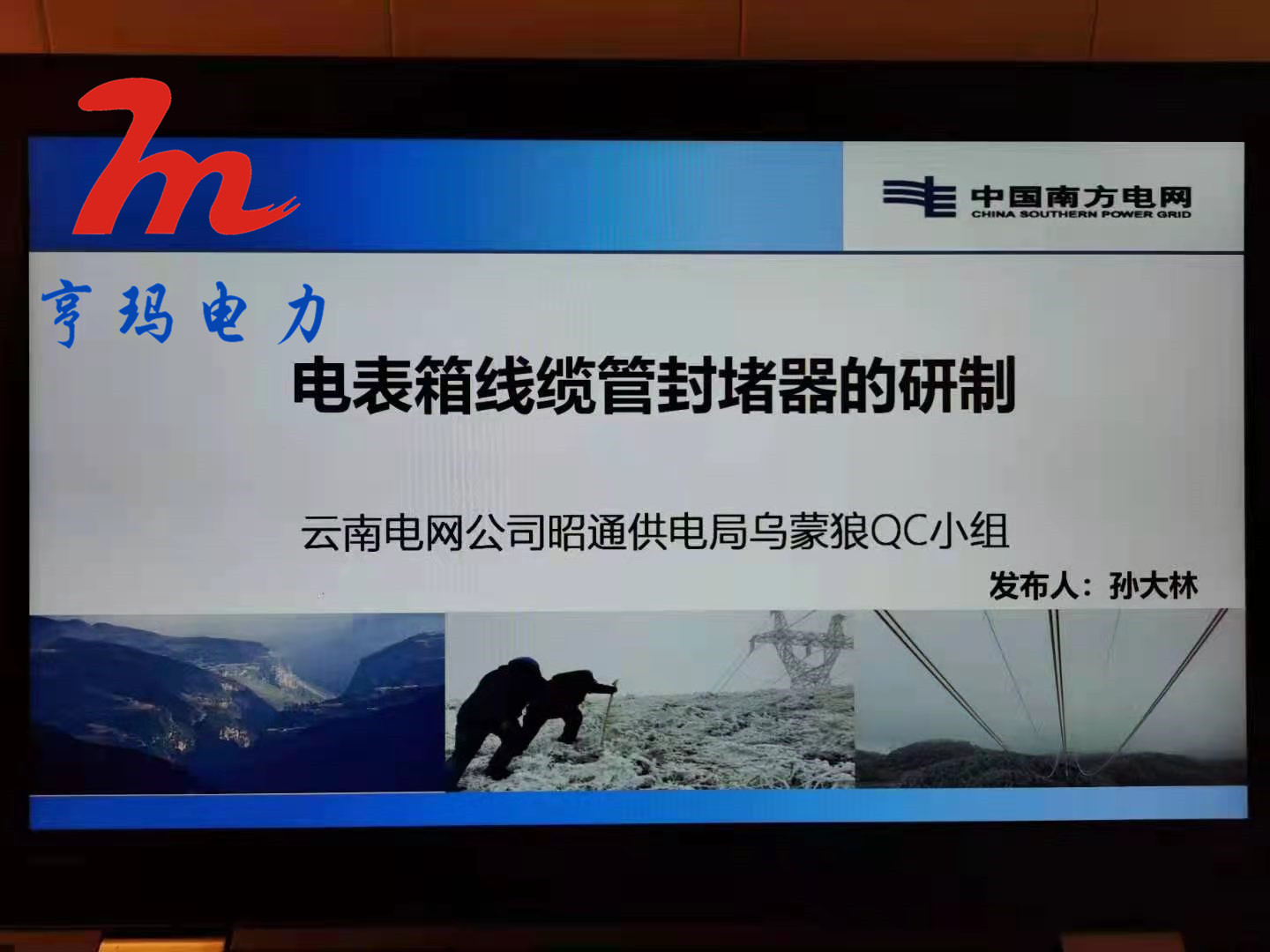 祝賀表箱封堵器成功載入中國(guó)南方電網(wǎng)平臺(tái)